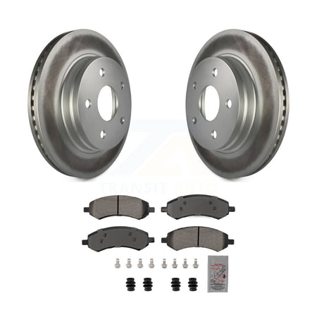 Front Coated Brake Rotors Semi-Metallic Pad Kit For Ram 1500 Classic Dodge Chrysler Aspen KGA-105630