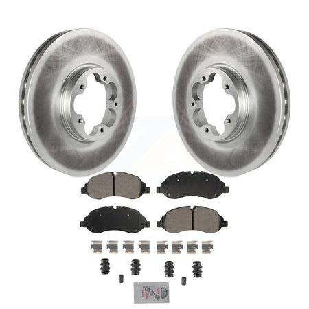 Front Coat Brake Rotor Semi-Metallic Pad Kit For Ford Transit-250 Transit-150 Transit-350 KGA-105644