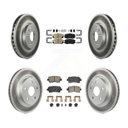 Front Rear Ceramic Pad & Coated Disc Brake Rotors Kit For Chevrolet Malibu Buick LaCrosse KGA-105650