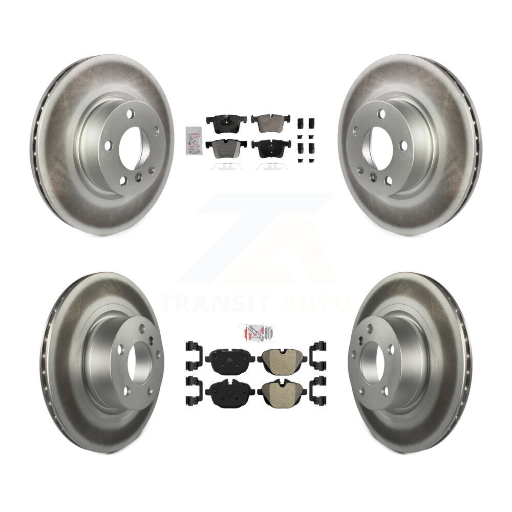 Front Rear Semi-Metallic Pads And Coated Disc Brake Rotors Kit For BMW X3 X4 KGA-105657