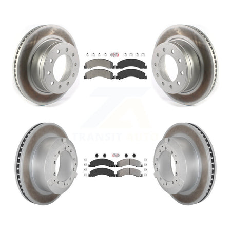Front Rear Semi-Metallic Pad Coat Brake Rotors Kit For Ram Dodge Sterling Truck 4500 5500 KGA-105671