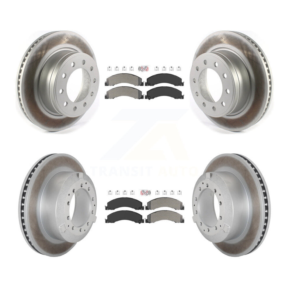 Front Rear Semi-Metallic Pad Coat Brake Rotors Kit For Ram Dodge Sterling Truck 4500 5500 KGA-105673