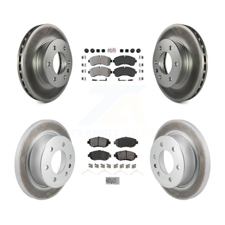 Front Rear Semi-Metallic Pad Coated Brake Rotors Kit For Mercedes-Benz Sprinter 2500 3500 KGA-105711