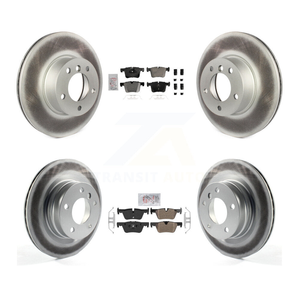 Front Rear Semi-Metallic Pads And Coated Disc Brake Rotors Kit For BMW 320i 328d KGA-105818