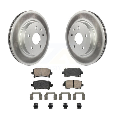 Rear Coated Brake Rotors Ceramic Pad Kit For Chevrolet Buick Malibu Impala LaCrosse Regal KGA-105862
