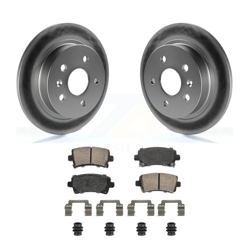 Rear Coated Brake Rotor Ceramic Pad Kit For Chevrolet Malibu Buick Regal LaCrosse Limited KGA-105863