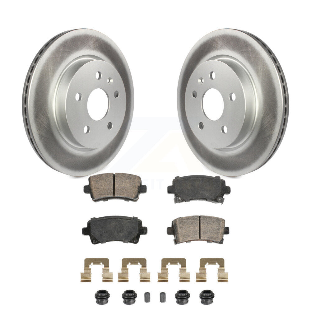 Rear Coat Brake Rotors Ceramic Pad Kit For Buick Chevrolet Malibu LaCrosse Regal Saab 9-5 KGA-105864