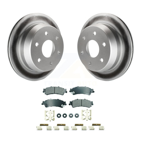 Rear Coat Brake Rotor Semi-Metallic Pad Kit For Chevrolet GMC Silverado 1500 Sierra Astro KGA-105866