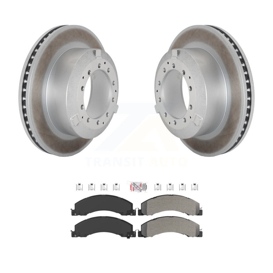Rear Coat Brake Rotor Semi-Metallic Pad Kit For Ram Dodge Sterling Truck 4500 5500 Bullet KGA-105870