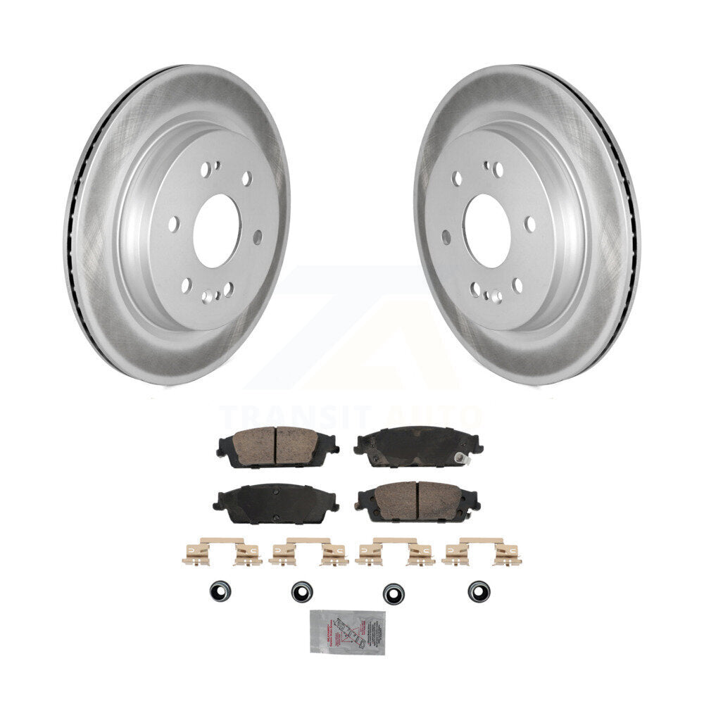 Rear Coat Brake Rotors Ceramic Pad Kit For Chevrolet Silverado 1500 LD GMC Sierra Limited KGA-105873
