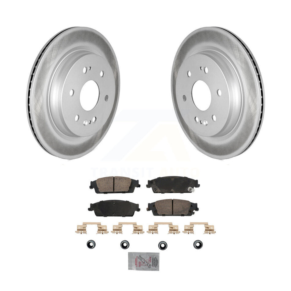 Rear Coat Brake Rotors Ceramic Pad Kit For Chevrolet Silverado 1500 LD GMC Sierra Limited KGA-105873