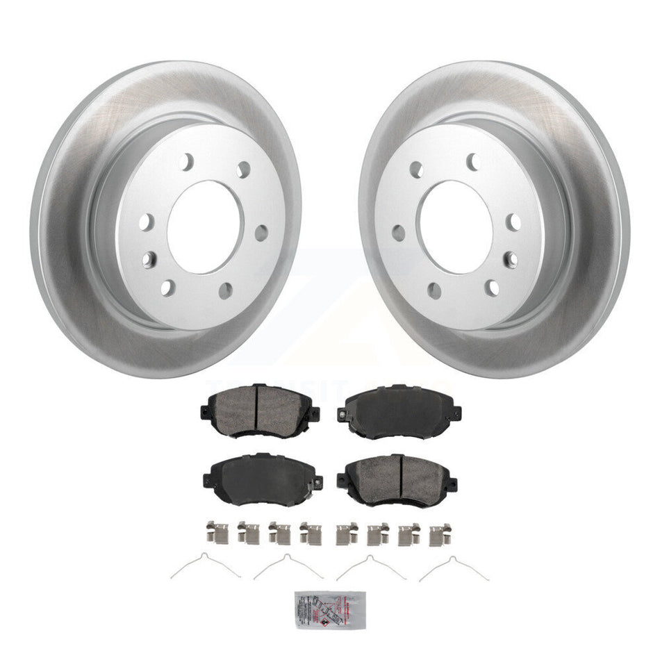 Rear Coated Brake Rotor & Semi-Metallic Pad Kit For Mercedes-Benz Sprinter 2500 3500 4500 KGA-105882