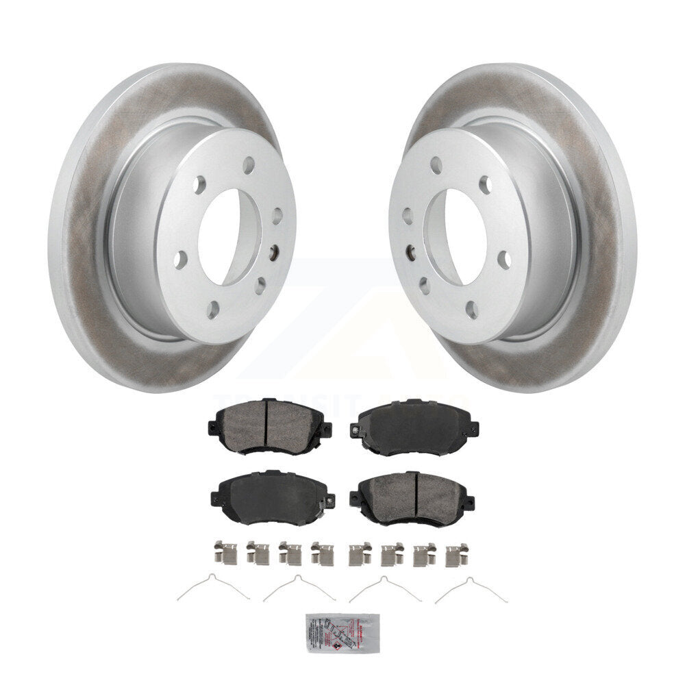 Rear Coated Brake Rotor & Semi-Metallic Pad Kit For Mercedes-Benz Sprinter 2500 3500 1500 KGA-105883