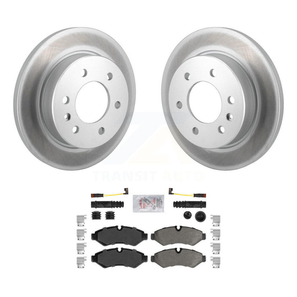 Rear Coated Brake Rotor & Semi-Metallic Pad Kit For Mercedes-Benz Sprinter 2500 3500 4500 KGA-105884