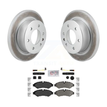 Rear Coated Brake Rotor & Semi-Metallic Pad Kit For Mercedes-Benz Sprinter 2500 3500 1500 KGA-105885