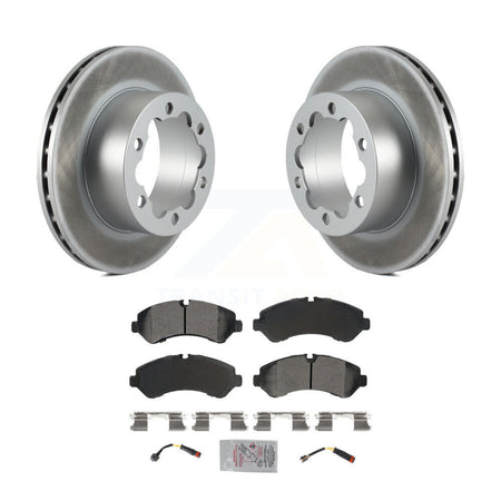 Rear Coated Brake Rotor Semi-Metallic Pad Kit For Mercedes-Benz Sprinter 3500 4500 3500XD KGA-105886