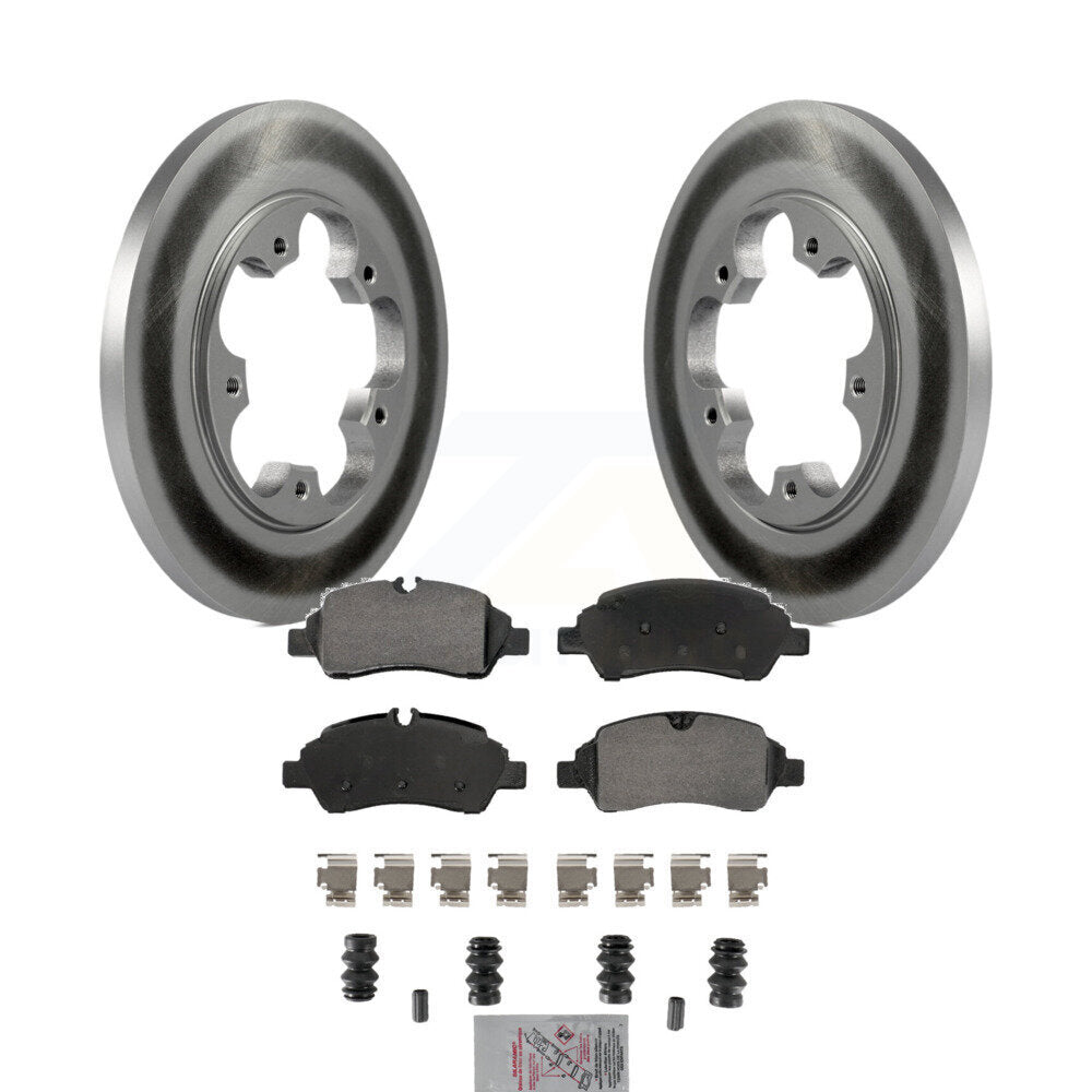 Rear Coat Brake Rotors Semi-Metallic Pad Kit For Ford Transit-250 Transit-150 Transit-350 KGA-105887