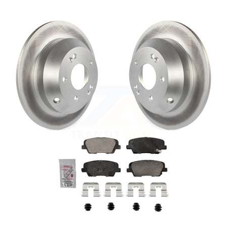 Rear Coated Disc Brake Rotors & Ceramic Pad Kit For Hyundai Santa Fe Sport Kia Sorento XL KGA-105890