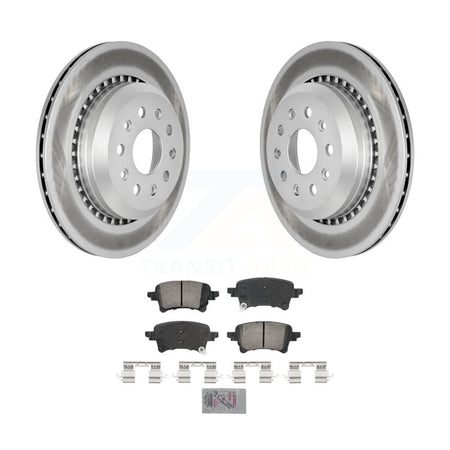 Rear Coated Disc Brake Rotors And Ceramic Pads Kit For Jeep Wrangler Gladiator KGA-105895