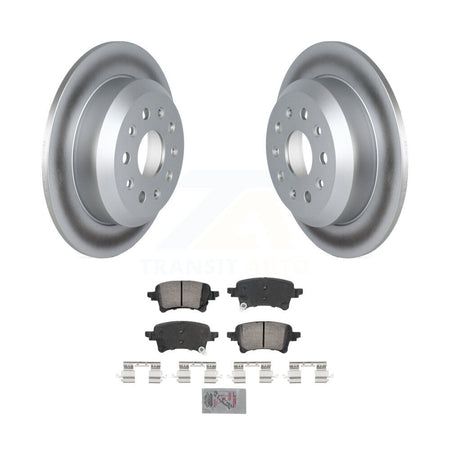 Rear Coated Disc Brake Rotors And Ceramic Pads Kit For Jeep Wrangler KGA-105896