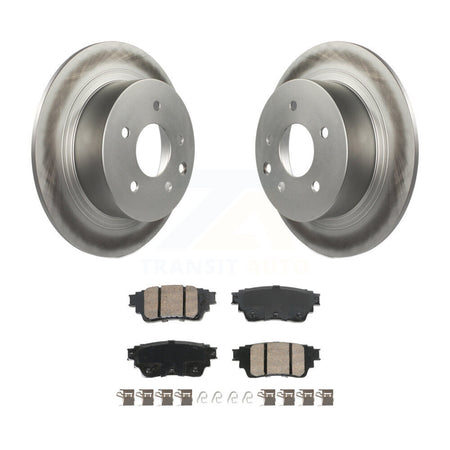 Rear Coated Brake Rotor Ceramic Pad Kit For 19-20 Nissan Altima With Manual Parking KGA-105898