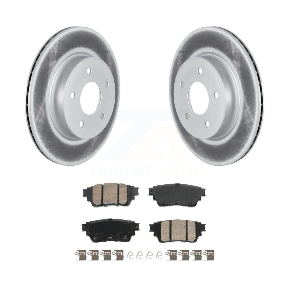 Rear Coated Disc Brake Rotors And Ceramic Pads Kit For Nissan Rogue KGA-105899