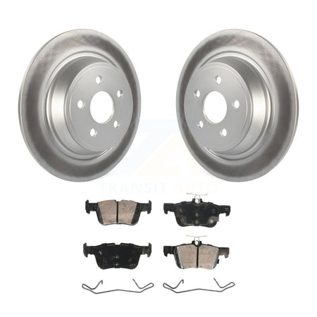 Rear Coated Disc Brake Rotor & Ceramic Pad Kit For 2019-2020 Ford Police Responder Hybrid KGA-105939
