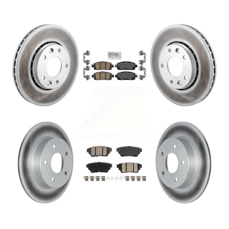 Front Rear Ceramic Pad Coat Brake Rotors Kit For Nissan Kicks SV SR with Disc rear brakes KGA-105946