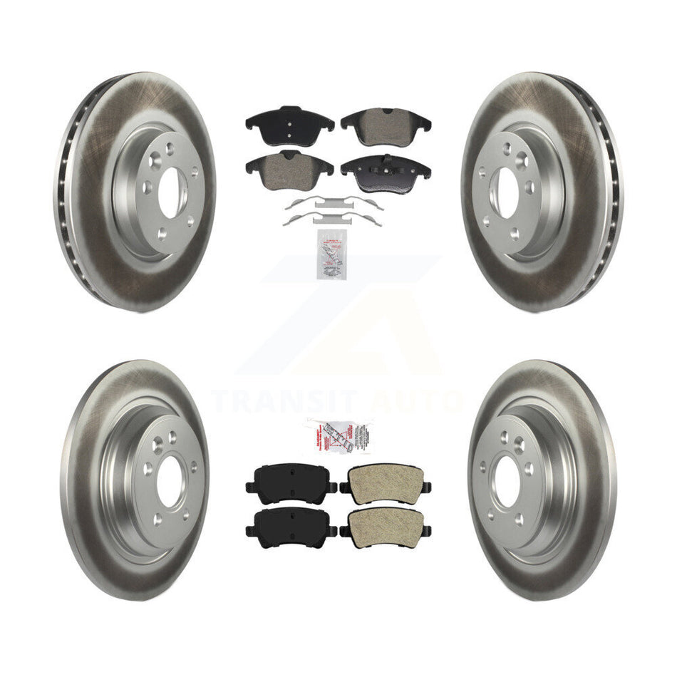 Front Rear Semi-Metallic Pads And Coated Disc Brake Rotors Kit For Volvo S60 KGA-105984