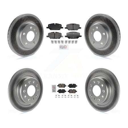 Front Rear Ceramic Pad Coat Brake Rotor Kit For 2022-2023 GMC Terrain w 321mm KGA-105985
