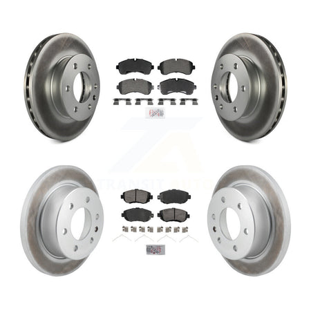 Front Rear Semi-Metallic Pad Coated Brake Rotors Kit For Mercedes-Benz Sprinter 2500 3500 KGA-105996