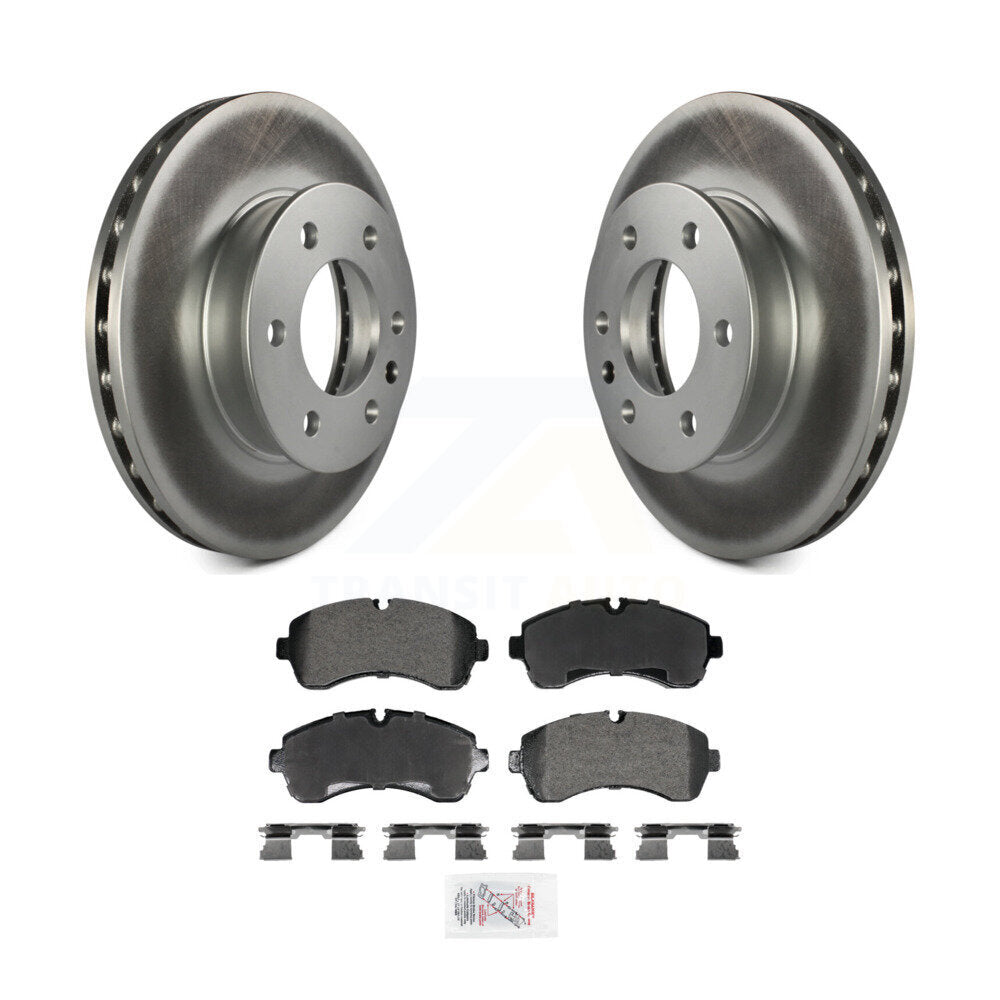 Front Coated Brake Rotor Semi-Metallic Pad Kit For Mercedes-Benz Sprinter 2500 3500 Dodge KGA-106021