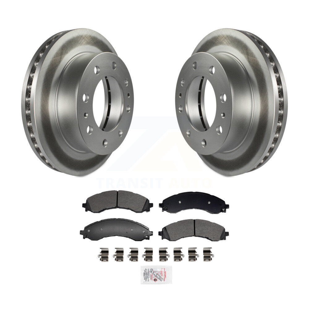 Front Coated Brake Rotor Semi-Metallic Pad Kit For GMC Chevrolet Savana 2500 Express 3500 KGA-106023