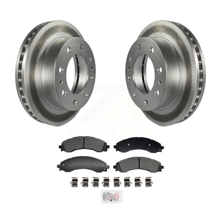Front Coated Brake Rotor Semi-Metallic Pad Kit For GMC Chevrolet Savana 2500 Express 3500 KGA-106023