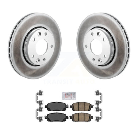 Front Coated Disc Brake Rotors And Ceramic Pads Kit For Nissan Kicks Sentra KGA-106032