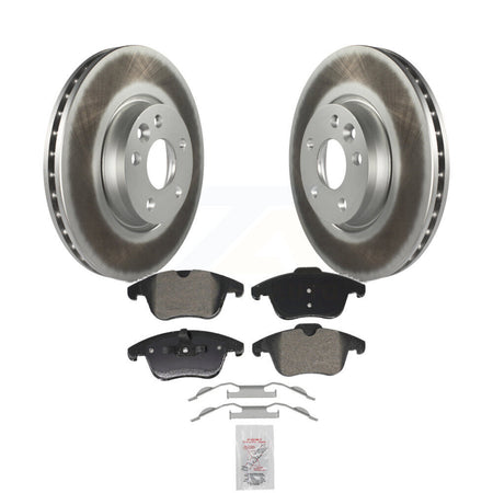 Front Coated Brake Rotor Semi-Metallic Pad Kit For Volvo Land Rover Range Evoque XC70 S60 KGA-106042