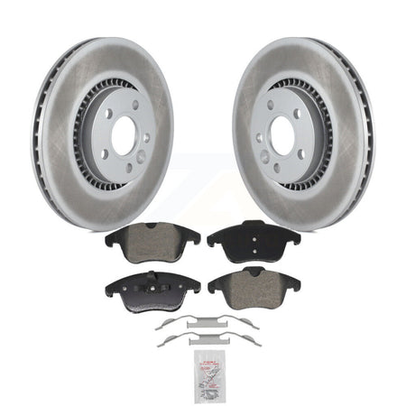 Front Coated Disc Brake Rotors And Semi-Metallic Pads Kit For 2008-2015 Land Rover LR2 KGA-106043