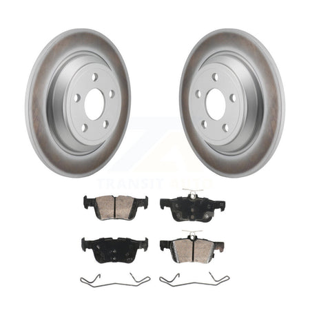 Rear Coated Disc Brake Rotors And Ceramic Pads Kit For 2022-2023 Ford Maverick KGA-106046