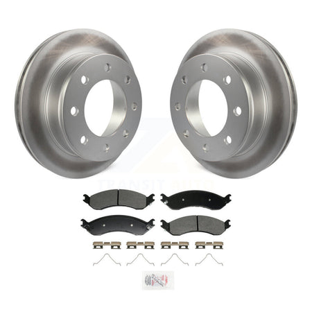 Rear Coated Brake Rotors Semi-Metallic Pad Kit For GMC Chevrolet Savana 2500 Express 3500 KGA-106051