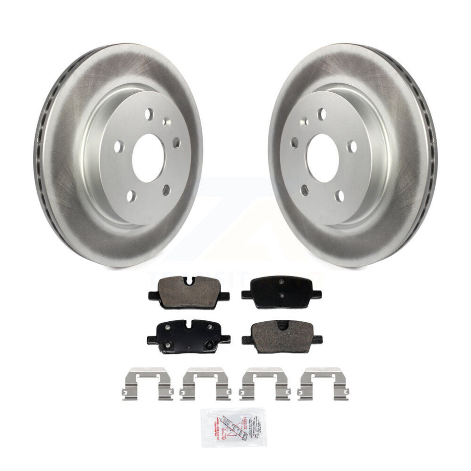Rear Coated Brake Rotors Ceramic Pad Kit For Cadillac CT5 With Single Piston Caliper KGA-106052