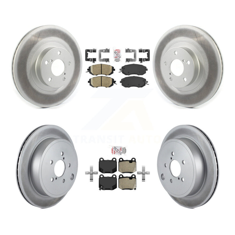Front Ceramic Rear Semi-Metallic Pad Coat Brake Rotors Kit For Subaru BRZ Limited/Premium KGA-106127