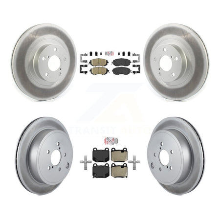 Front Ceramic Rear Semi-Metallic Pad Coat Brake Rotors Kit For Subaru BRZ Limited/Premium KGA-106128