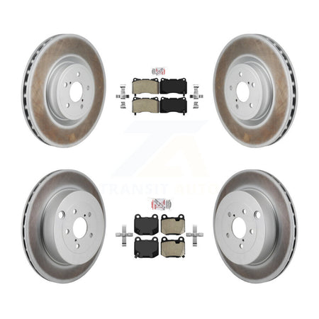 Front Rear Semi-Metallic Pads And Coated Disc Brake Rotors Kit For Subaru BRZ Toyota 86 KGA-106129