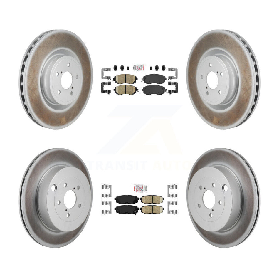 Front Rear Ceramic Pad Coat Brake Rotor Kit For 2019 Toyota 86 Base GT With Brembo Brakes KGA-106132