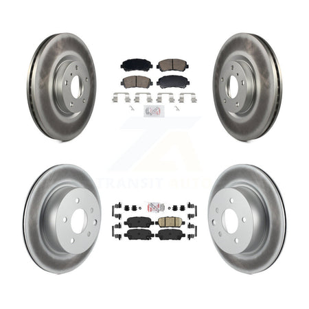 Front Rear Ceramic Pads And Coated Disc Brake Rotors Kit For Nissan Maxima KGA-106136