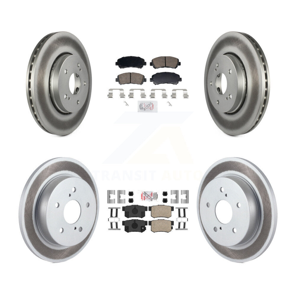 Front Rear Ceramic Pads And Coated Disc Brake Rotors Kit For 2010-2013 Suzuki Kizashi KGA-106142