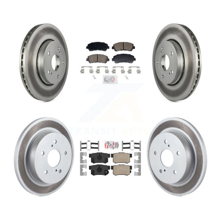 Front Rear Ceramic Pads And Coated Disc Brake Rotors Kit For 2010-2013 Suzuki Kizashi KGA-106144