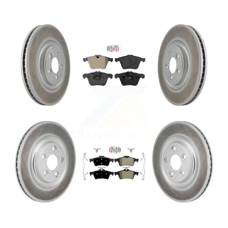Front Rear Semi-Metallic Pad Coat Brake Rotor Kit For Jaguar XJ With Manual Parking KGA-106172