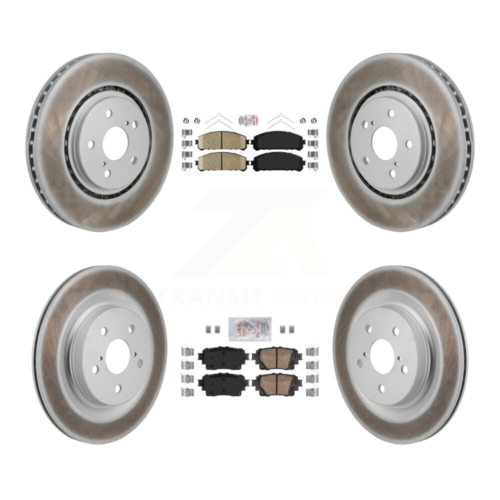 Front Rear Ceramic Pad Coated Brake Rotors Kit For Toyota Sienna RAV4 Prime Lexus NX450h+ KGA-106198