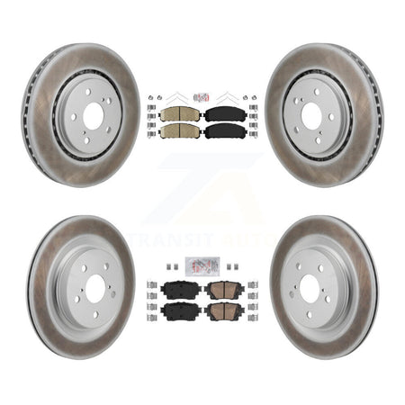 Front Rear Ceramic Pad Coated Brake Rotors Kit For Toyota Sienna RAV4 Prime Lexus NX450h+ KGA-106198